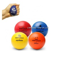 Hot selling custom foam PU stress ball 6cm 6.3cm anti stress ball for adults wholesale